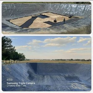 استخر ذخیره آب کشاورزی در شیراز