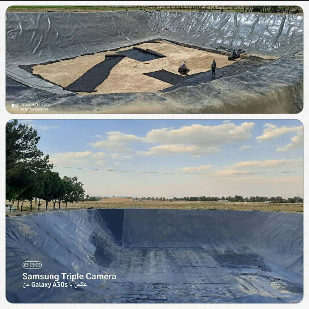 استخر ذخیره آب کشاورزی در شیراز