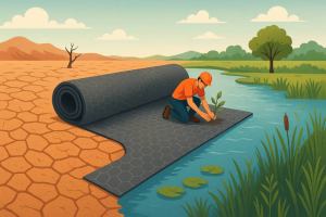 نقش ژئوسنتتیکها در احیای تالابها و دریاچههای در حال خشک شدن