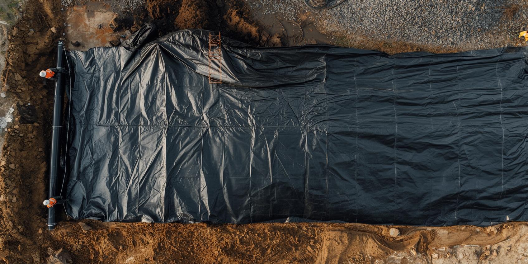 An image showing the use of geomembranes without text in the image - ژئوساز - ژئوممبران اصفهان