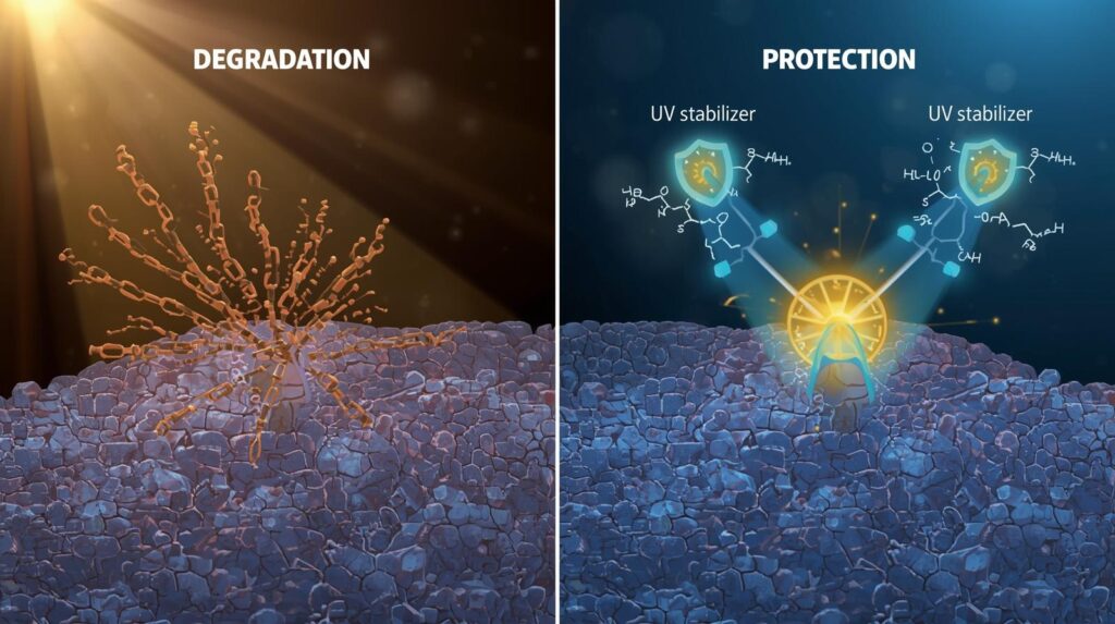 مکانیسم تخریب نوری و اهمیت مقاومت در برابر نور خورشید