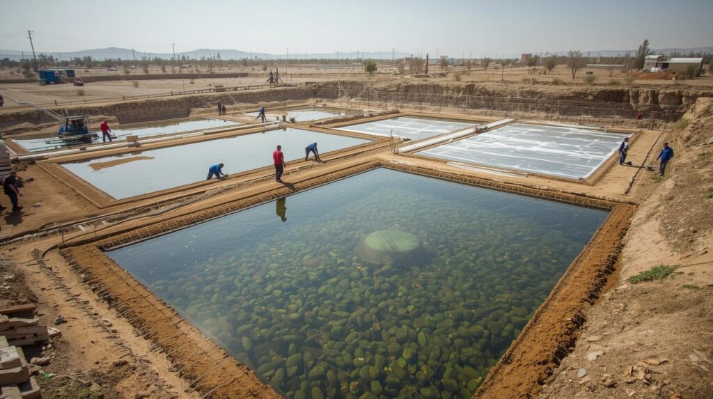 نصب ژئوممبران در استخرهای پرورش ماهی و نتایج شگفت‌انگیز